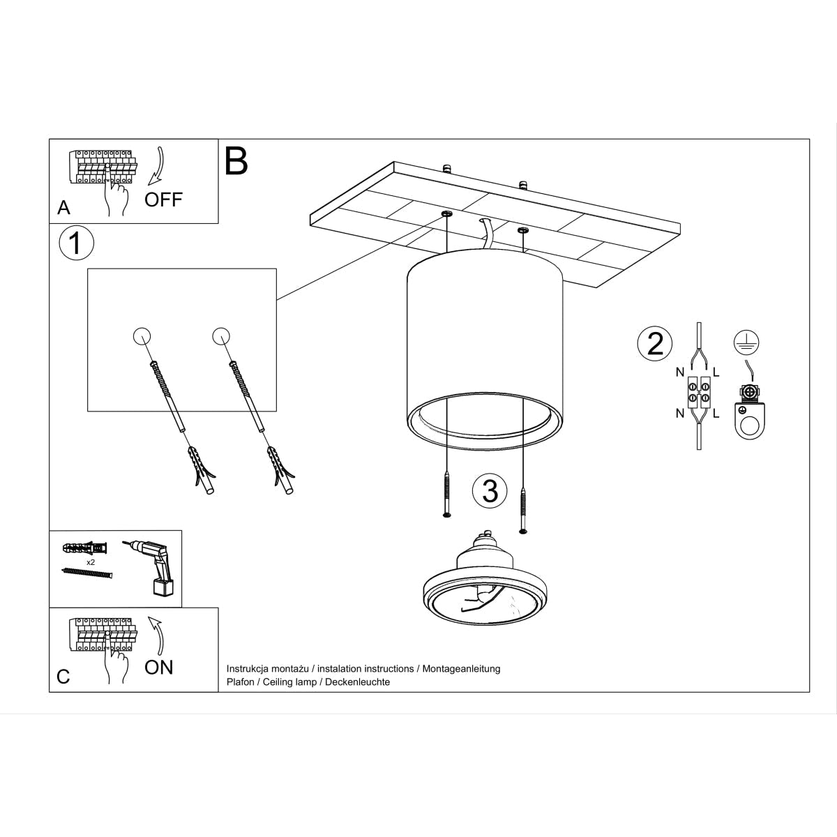 Wandlamp keramiek KALU