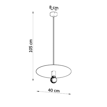 Hanglamp FLAVIO zwart