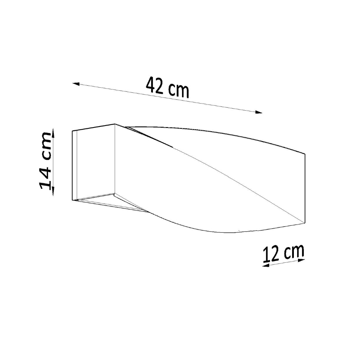 Wandlamp keramiek SIGMA zwart