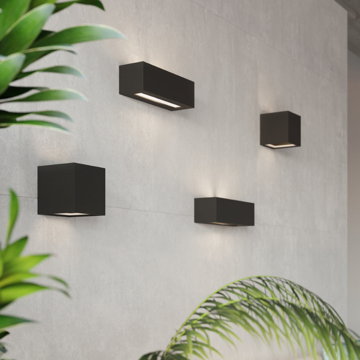 Wandlamp keramiek LEO zwart
