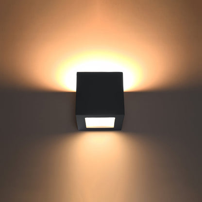 Wandlamp keramiek LEO zwart