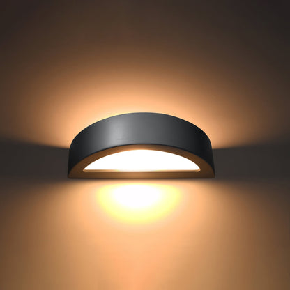 Wandlamp keramiek ATENA grijs