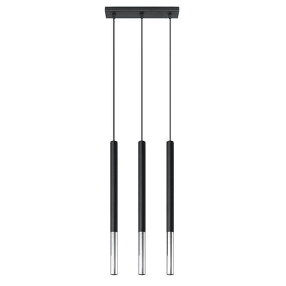 Hanglamp MOZAICA 3L zwart/chroom
