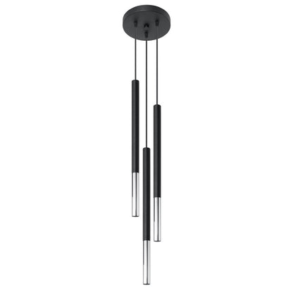 Hanglamp MOZAICA 3P zwart/chroom