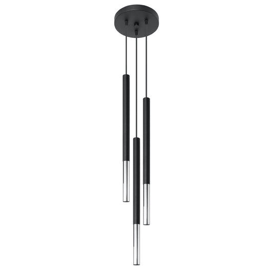 Hanglamp MOZAICA 3P zwart/chroom