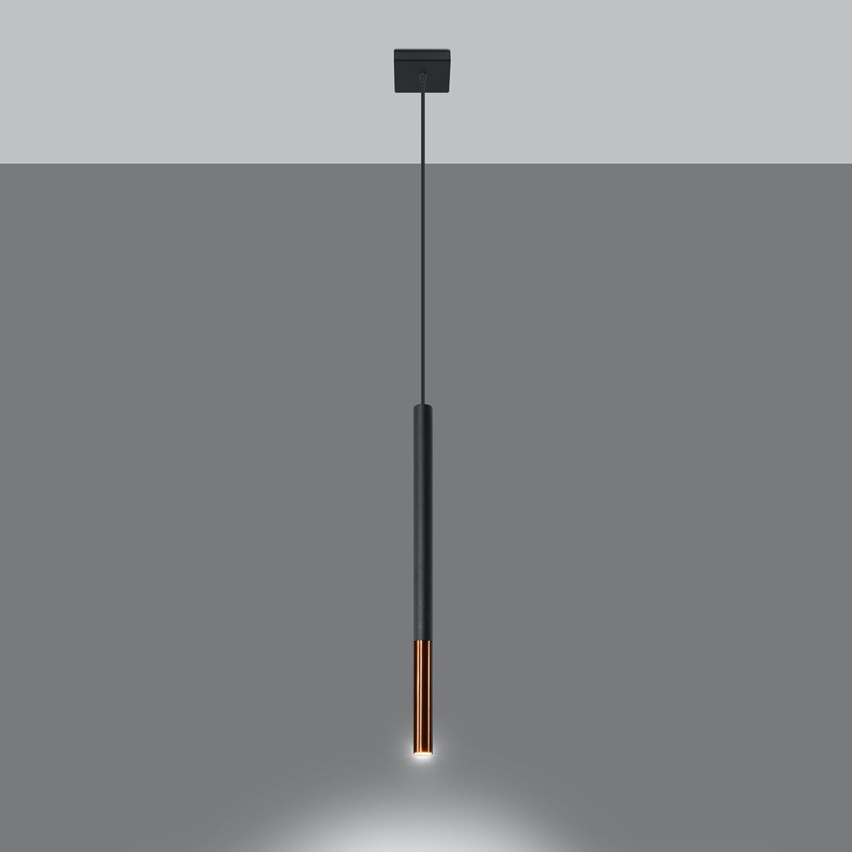 Hanglamp MOZAICA 1 zwart/koper