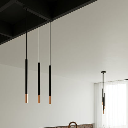 Hanglamp MOZAICA 3L zwart/koper