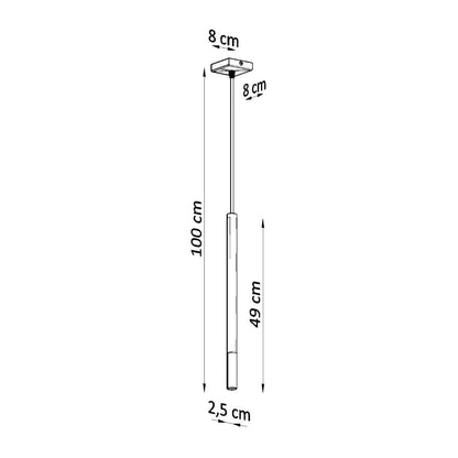 Hanglamp MOZAICA 1 zwart/goud