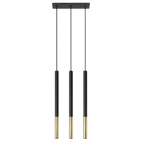 Hanglamp MOZAICA 3L zwart/goud