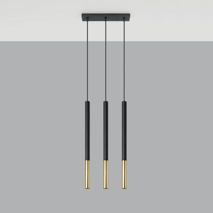 Hanglamp MOZAICA 3L zwart/goud