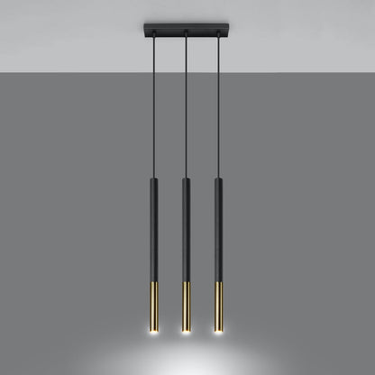 Hanglamp MOZAICA 3L zwart/goud