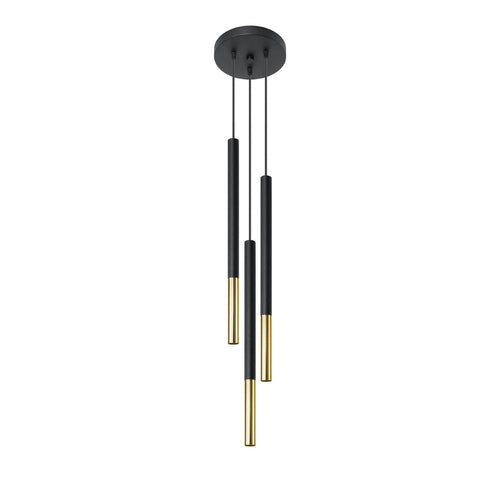 Hanglamp MOZAICA 3P zwart/goud