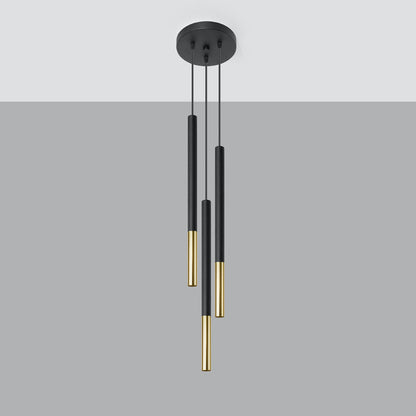Hanglamp MOZAICA 3P zwart/goud