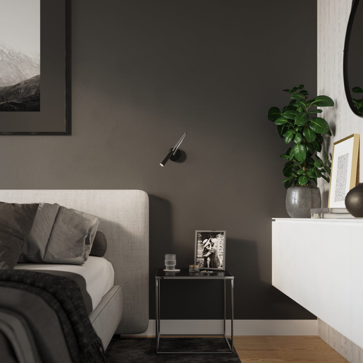 Wandlamp AXIL zwart