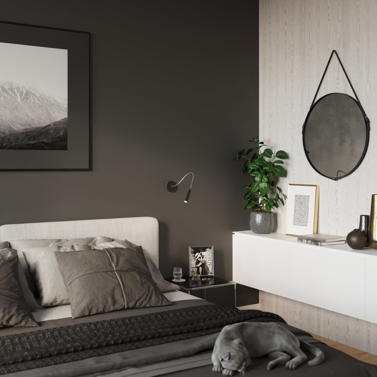 Wandlamp AXIL zwart