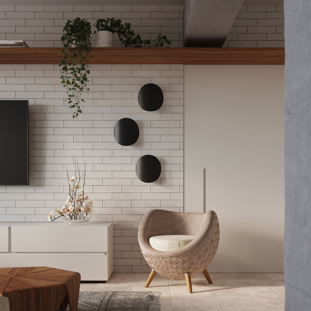 Wandlamp SENSES zwart