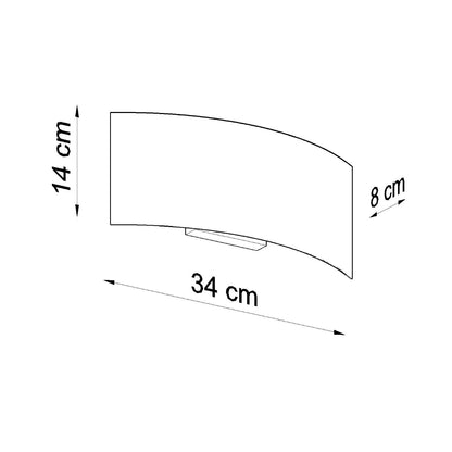 Wandlamp MAGNUS wit