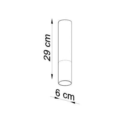 Plafondlamp LOOPEZ zwart/chroom