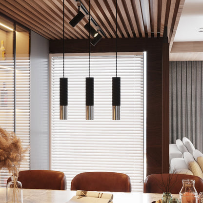 Hanglamp LOOPEZ 1 zwart/chroom