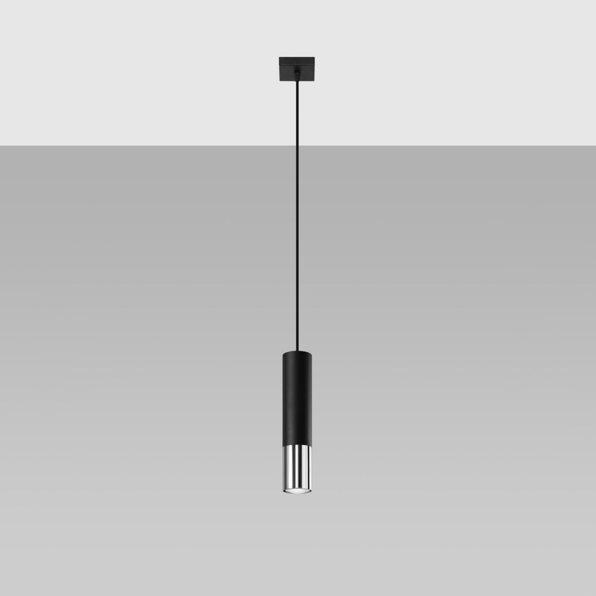 Hanglamp LOOPEZ 1 zwart/chroom