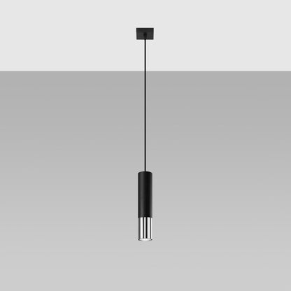 Hanglamp LOOPEZ 1 zwart/chroom