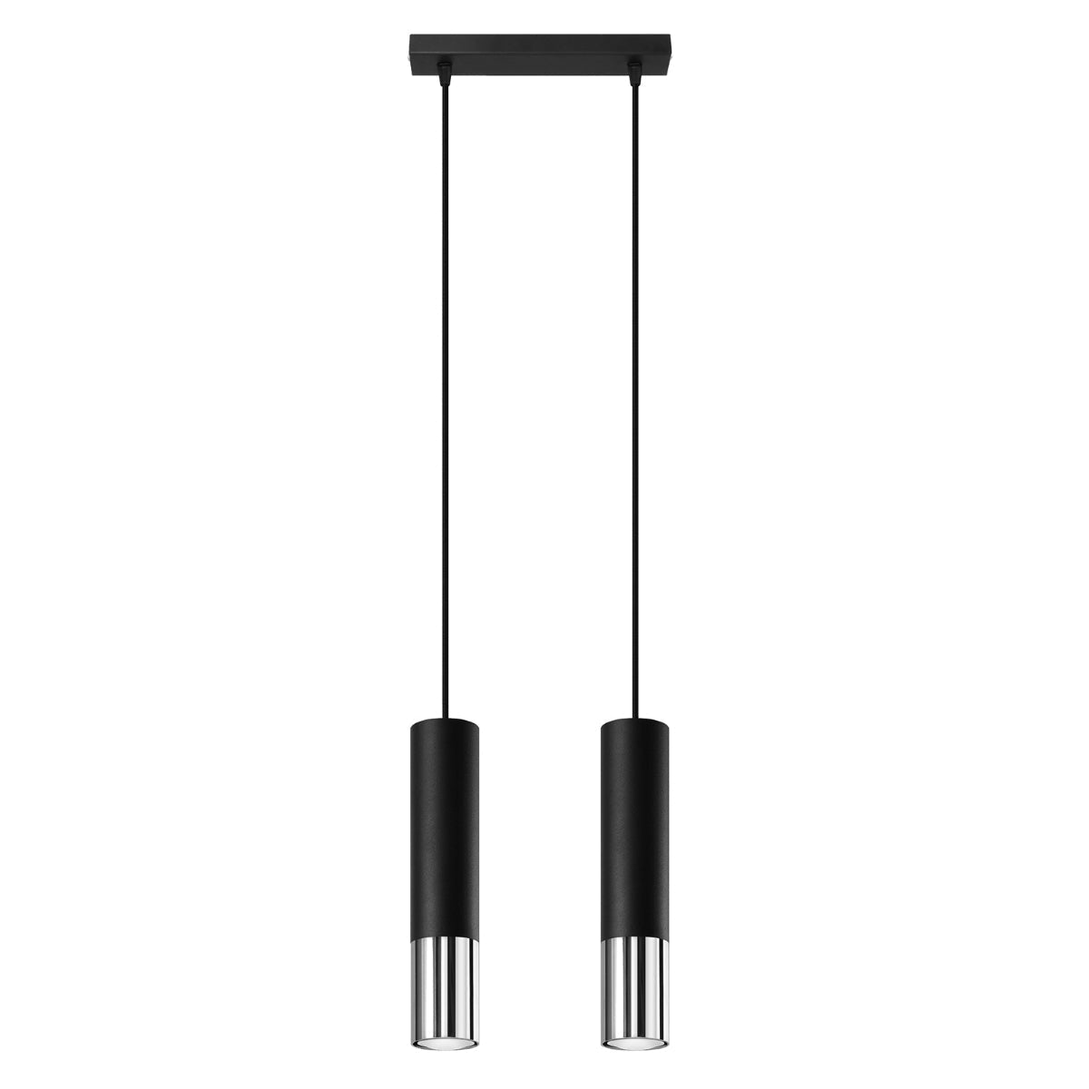 Hanglamp LOOPEZ 2 zwart/chroom