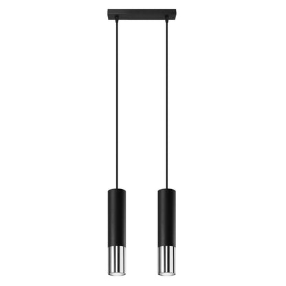 Hanglamp LOOPEZ 2 zwart/chroom
