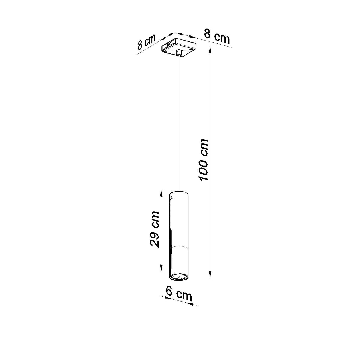 Hanglamp LOOPEZ 1 zwart/koper