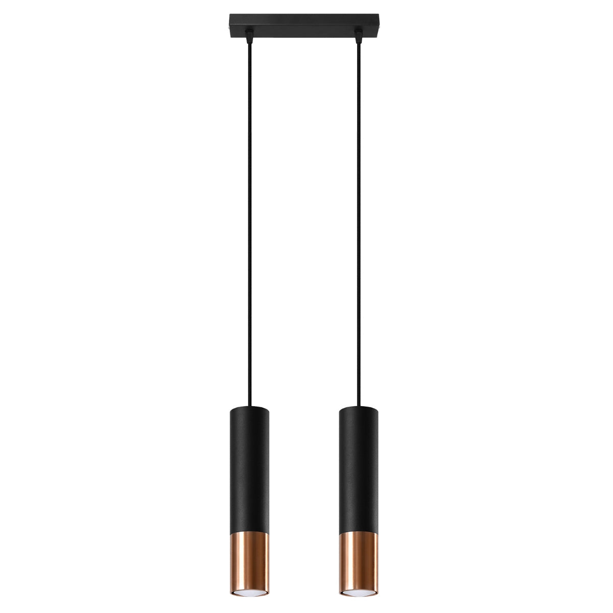 Hanglamp LOOPEZ 2 zwart/koper