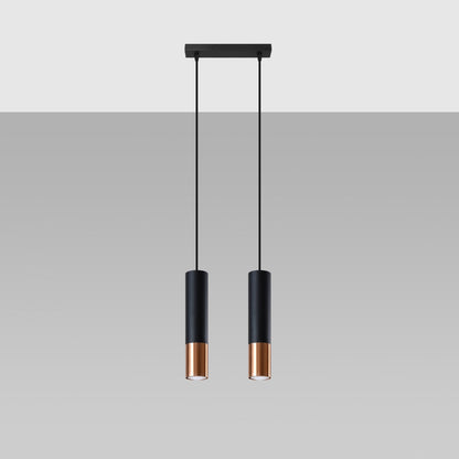 Hanglamp LOOPEZ 2 zwart/koper
