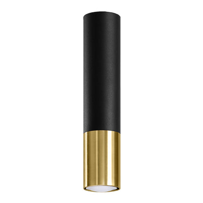 Plafondlamp LOOPEZ zwart/goud