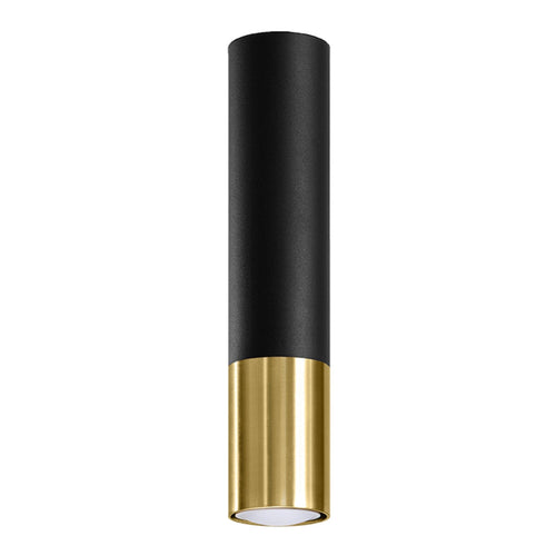 Plafondlamp LOOPEZ zwart/goud