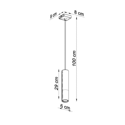 Hanglamp LOOPEZ 1 zwart/goud