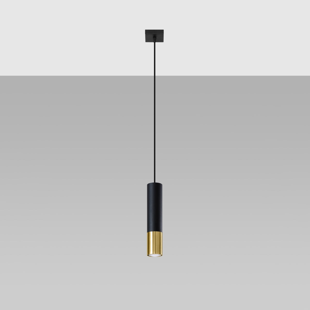 Hanglamp LOOPEZ 1 zwart/goud