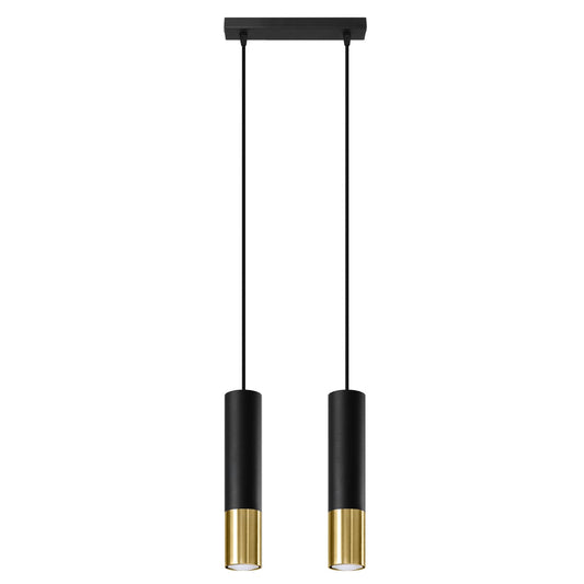 Hanglamp LOOPEZ 2 zwart/goud