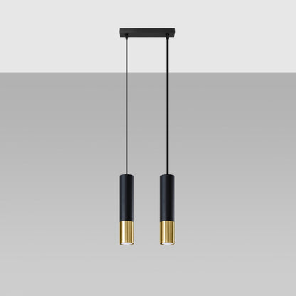 Hanglamp LOOPEZ 2 zwart/goud