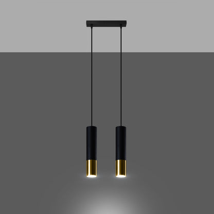 Hanglamp LOOPEZ 2 zwart/goud