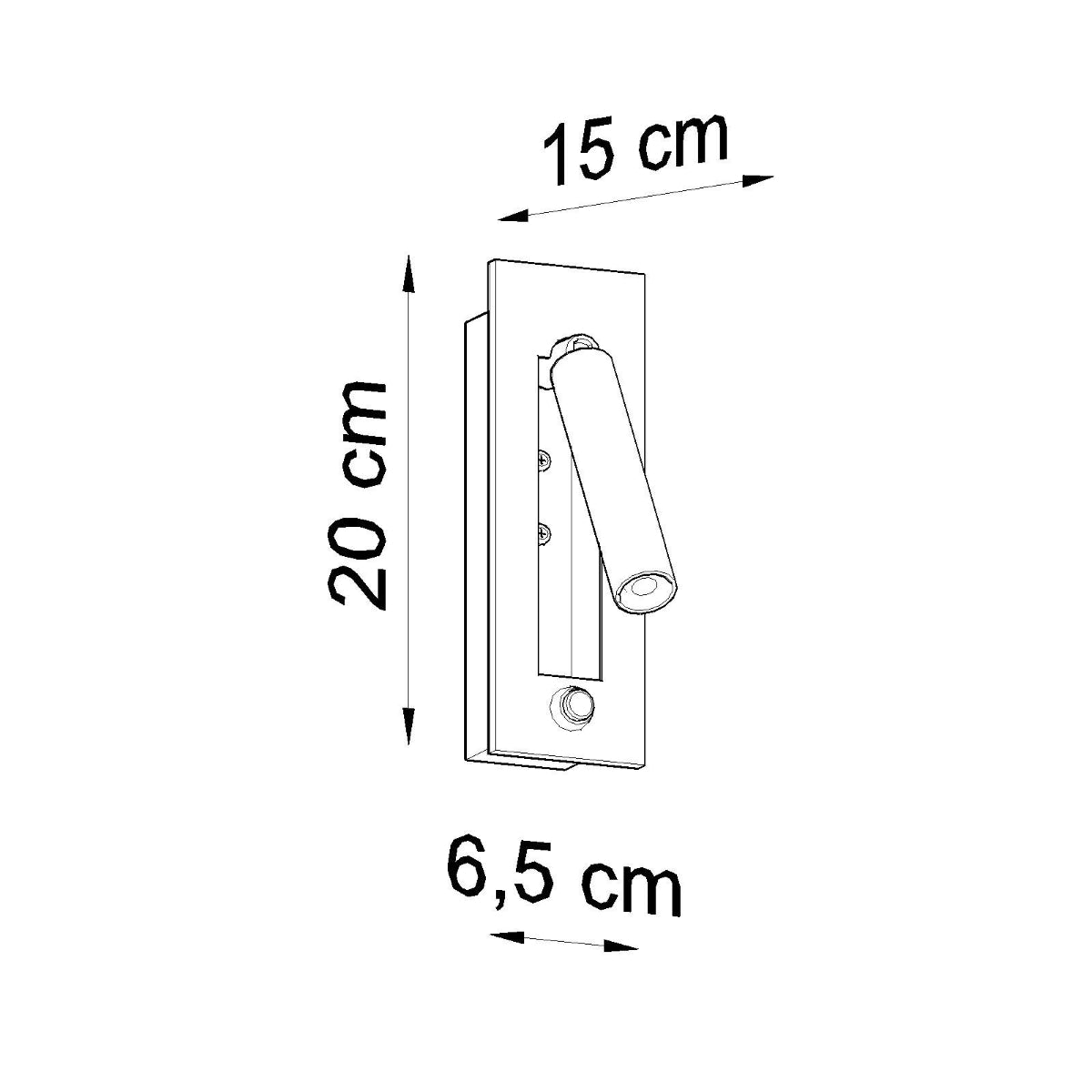 Wandlamp ENIF zwart