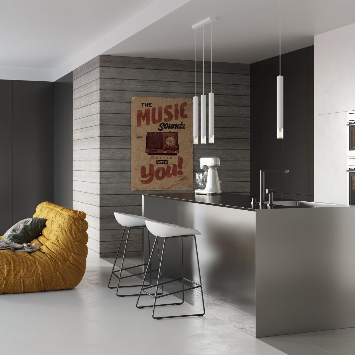 Hanglamp WEZYR 1 wit