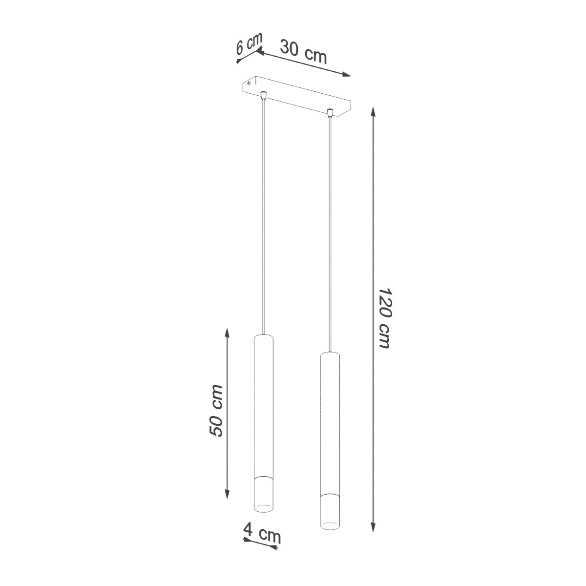Hanglamp WEZYR 2 zwart