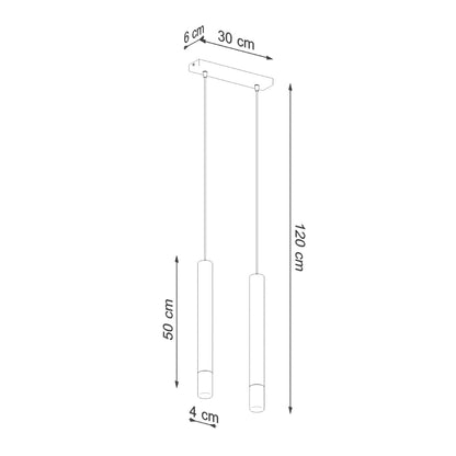 Hanglamp WEZYR 2 zwart