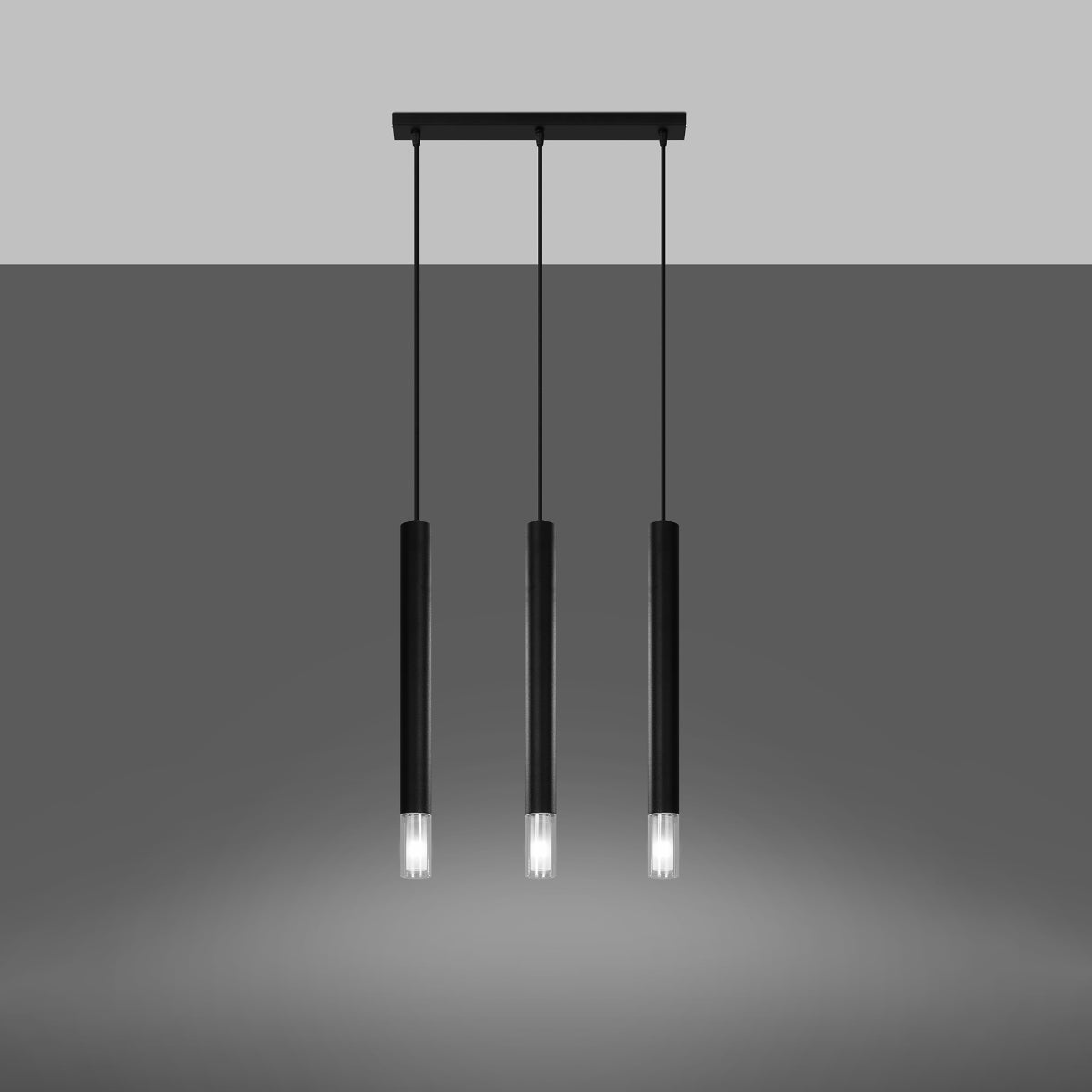 Hanglamp WEZYR 3 zwart