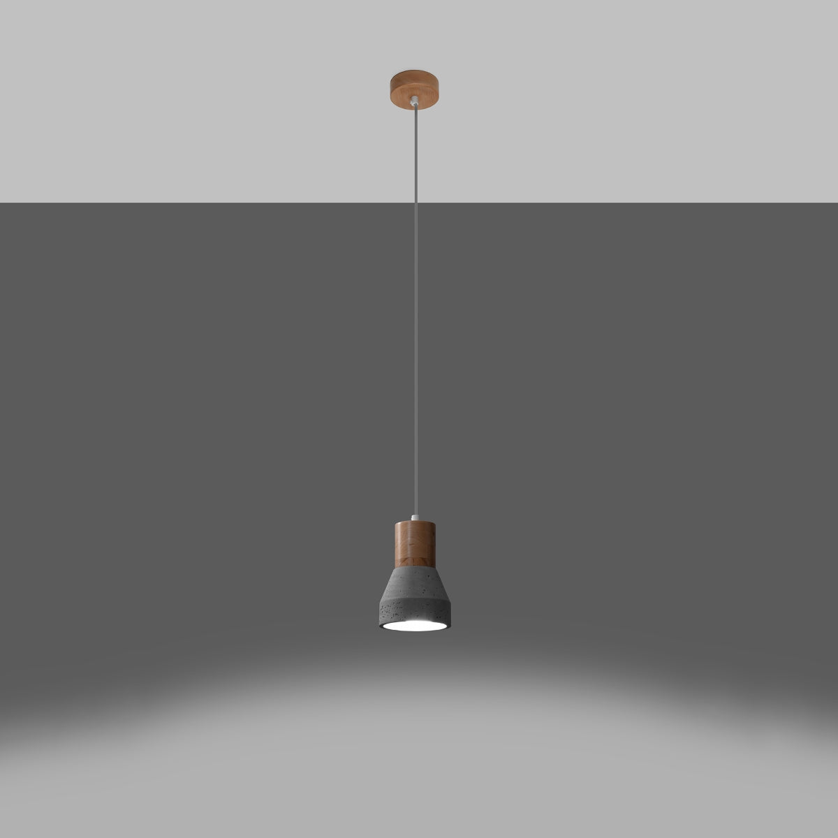 Hanglamp QUBIC grijs