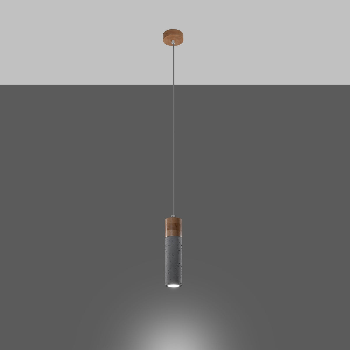 Hanglamp ZANE 1 grijs