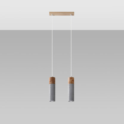 Hanglamp ZANE 2 grijs
