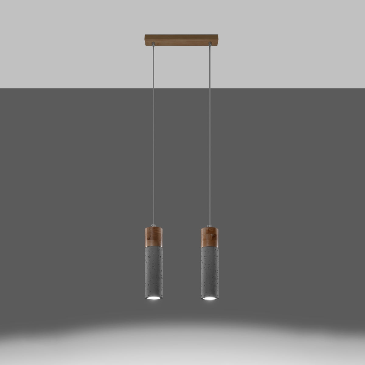 Hanglamp ZANE 2 grijs