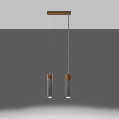 Hanglamp ZANE 2 grijs