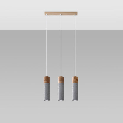 Hanglamp ZANE 3 grijs
