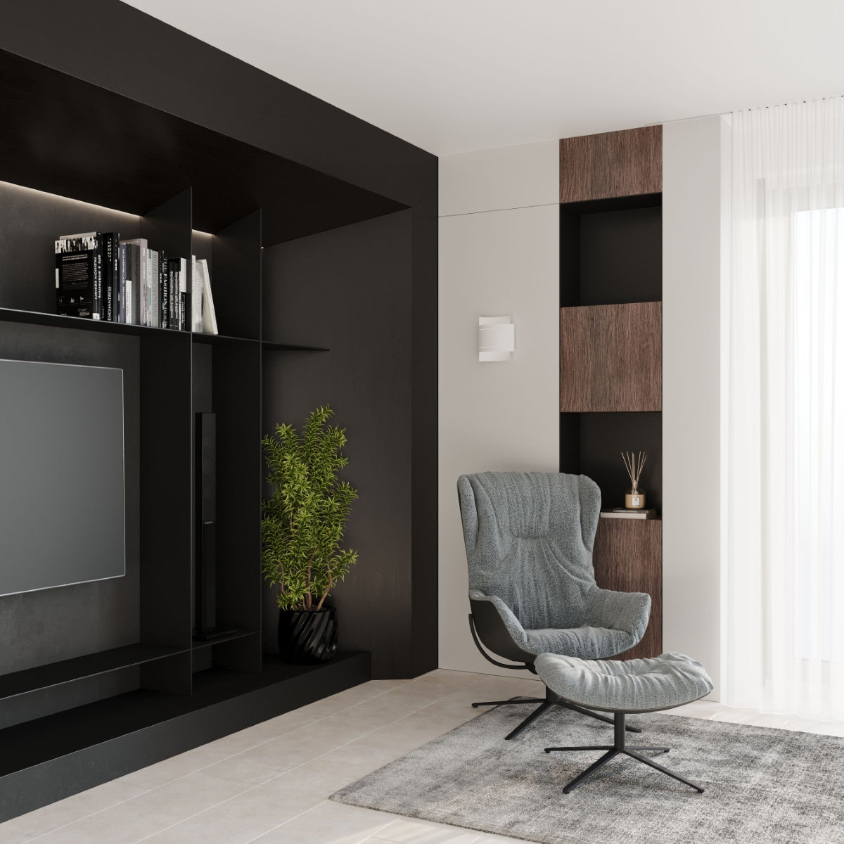 Wandlamp HESTIA wit
