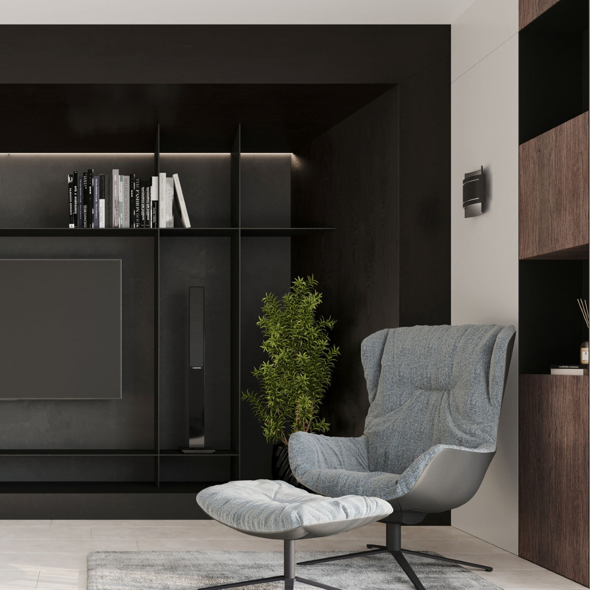 Wandlamp HESTIA zwart
